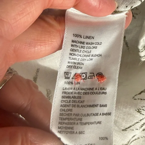 Tommy Bahama Men’s 100% Linen Long Sleeve Cruise wear Button Up Shirt Tropical L - Picture 7 of 13